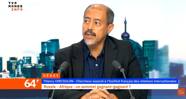 Thierry Vircoulon sur TV5 Monde