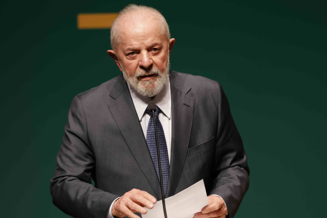 Portrait de Lula da Silva, président du Brésil. 