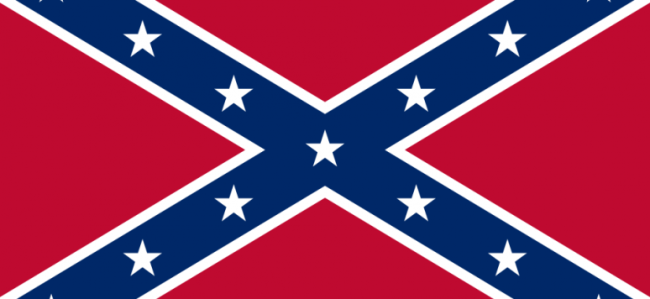 Le drapeau des rebelles confédérés