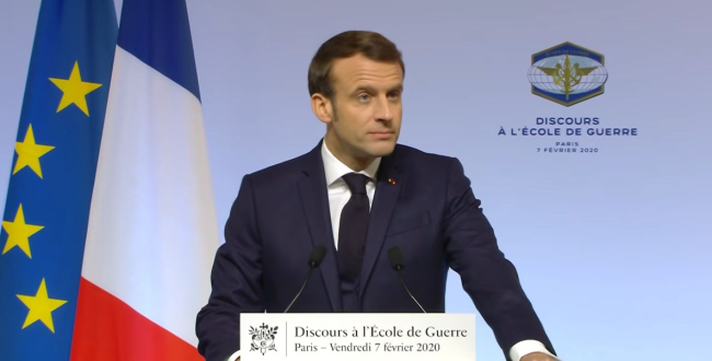 Discours du Président Emmanuel Macron, Ecole de guerre, 7 février 2020