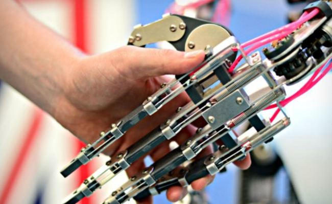 Doing the robot handshake   