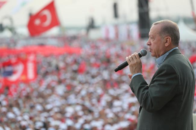 Le président Erdogan lors du 569e anniversaire de la conquête d'Istanbul, le 29 mai 2022.