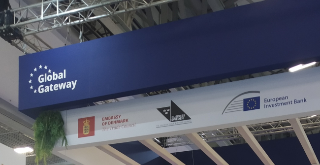 Global Gateway corner at Mining Indaba Forum