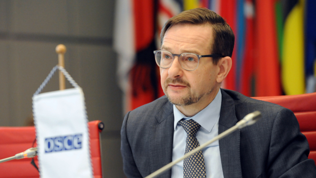 OSCE Secretary General Thomas Greminger at the 1st Preparatory Meeting of the 26th OSCE EEF, Vienna, 22/01/2018.
