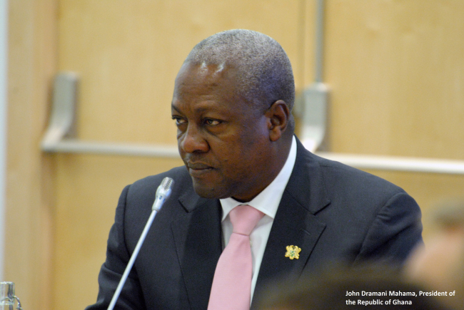 John Dramani Mahama, Président de la République du Ghana