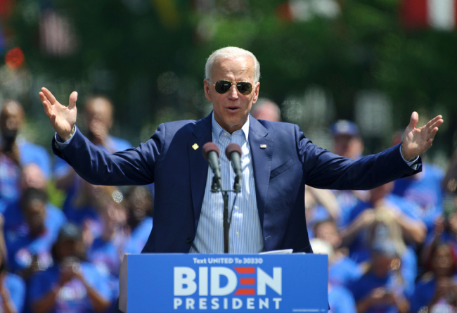 Joe Biden formally launches his 2020 presidential campaign during a rally May 18 2019, Philadelphia. 