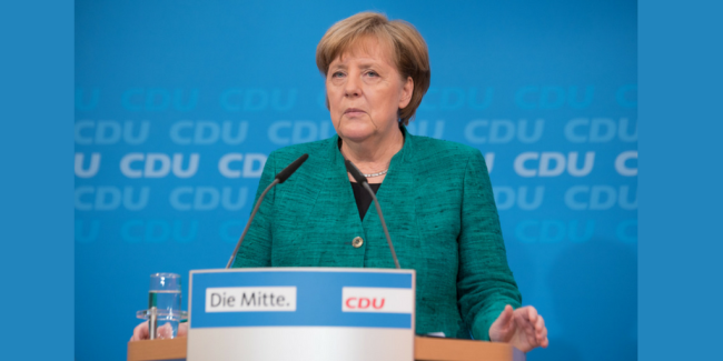Berlin, Germany, February 25th 2018. Angela Merkel at a press conference in the CDU headquarters in Berlin