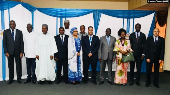 Ministers of the G5 Sahe, Ouagadougou, 4 Frebruary 2019