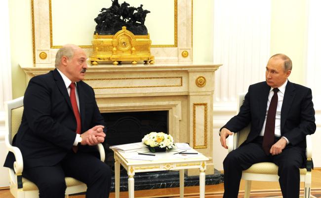 Rencontre entre Loukachenko et Poutine en avril 2021