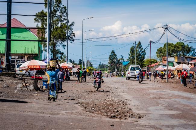Goma, Nord Kivu/République démocratique du Congo – 25 octobre 2019 : vue de la rue, ville de Goma.