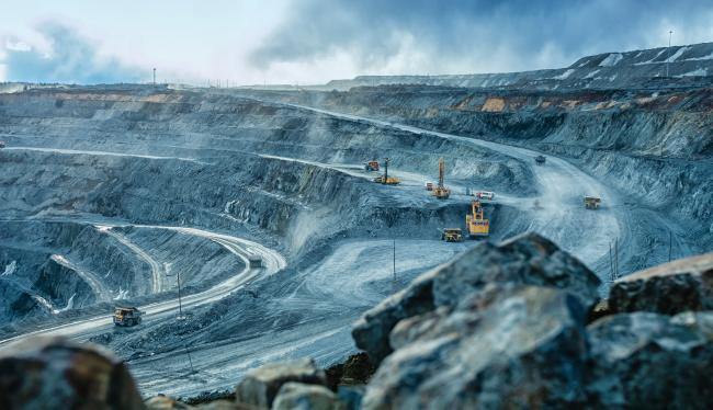 Extraction dans une mine d’or 