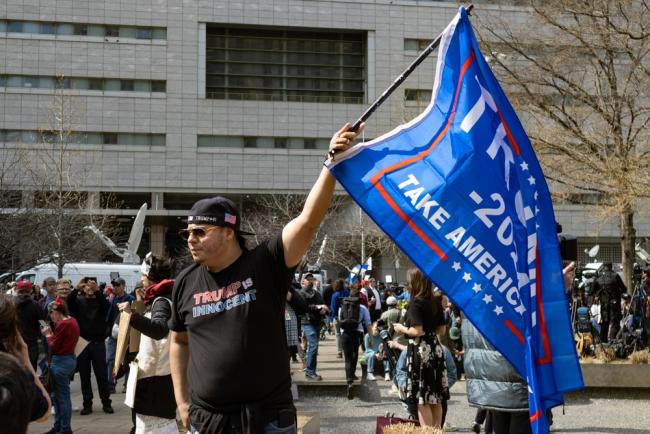 Des supporters de Trump à New York le 4 avril 2023
