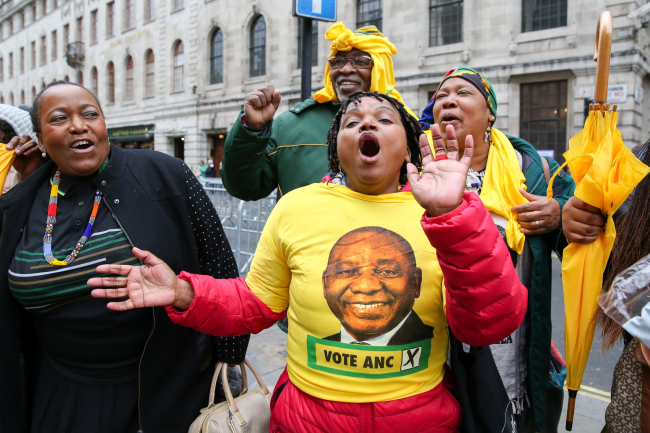 South Africans in the UK voting in the general elections, London, UK - 27 Apr 2019