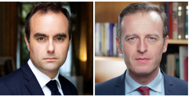 Sébastien Lecornu, ministre des Armées et Thomas Gomart, directeur de l’Ifri
