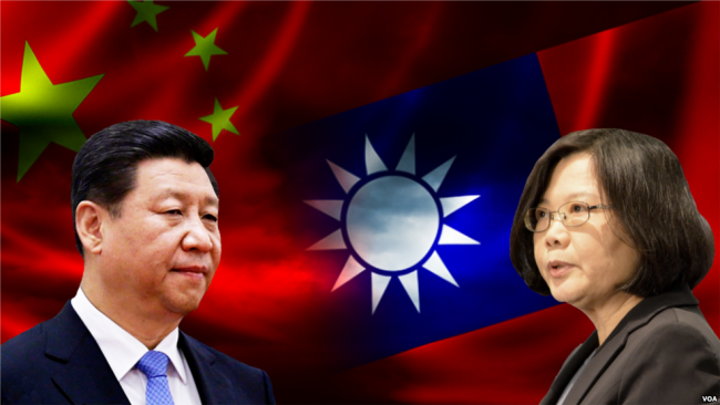 Xi Jinping and Tsai Ing-wen 2016 - crédits: Wikipedia Commons