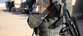 Un militaire français près de Mossoul en 2016.