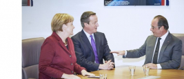 Angela Merkel, David Cameron, François Hollande