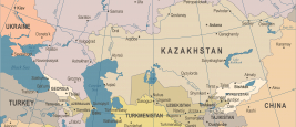 Carte des républiques d'Asie centrale