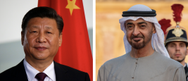 Le président chinois, Xi Jinping et le président émirati, Cheikh Mohammed ben Zayed Al Nahyane