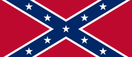 Le drapeau des rebelles confédérés