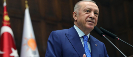 Le président Erdogan s'adressant au groupe parlementaire de l'AKP, le 18 mai 2022