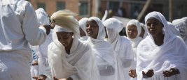 Fête de Timkat, célébration de l'épiphanie. AMHARA/ETHIOPIE