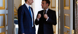 Emmanuel Macron and Kyriakos Mitsotakis in Paris (January 2020)