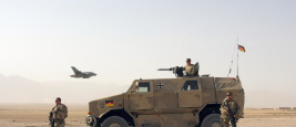 German forces near Camp Marmal during a patrol outside of Mazar-e-Sharif, Afghanistan November 2009