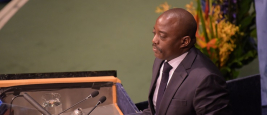 Joseph Kabila s'adressant aux Nations unies