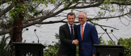 Emmanuel Macron and Malcolm Turnbull    Credits: Embassy of France in Australia