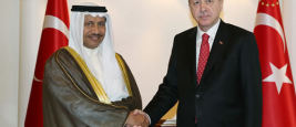 Le président Recep Tayyip Erdoğan et le premier ministre du Koweït, Sheikh Jaber Mubarak Al-Hamad Al-Sabah 