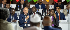 Olaf Scholz with several African heads of state during the Summit for a New Global Financing Pact, Paris, June 23, 2023