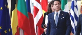 Brussels, Jun. 28, 2018.Prime Minister of Italia, Giuseppe Conte arrives for a meeting with European Union leaders. 