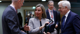 Brussels, 21sth January 2019. European Commissioner Federica Mogherini attends in European Union Foreign Affairs Council meeting