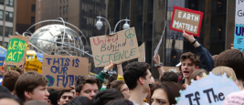 New York, USA - 15 mars 2019: Grève de la jeunesse pour le climat.