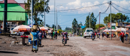 Goma, Nord Kivu/République démocratique du Congo – 25 octobre 2019 : vue de la rue, ville de Goma.