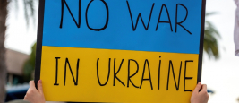 Manifestation contre l'invasion russe de l'Ukraine
