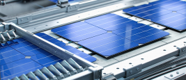 Chaine de fabrication de panneaux solaires