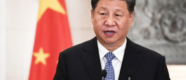Le Président chinois Xi Jinping à Pékin, avril 2022