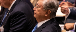 Le Président du Kazakhstan Kassym-Jomart à l'ONU, New York, 20 septembre 2022 