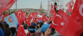Rassemblement électoral à Yenikapı à Istanbul en Turquie en avril 2023