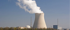 AkW Isar 2 en Bavière, une des dernières centrales nucléaires en Allemagne qui a fermé, mars 2022