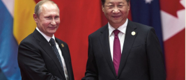Chinese President Xi Jinping welcomes Russian President Vladimir Putin, Hangzhou, China