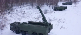 Exercice russe de préparation au combat près de la frontière ukrainienne, région militaire Ouest, Russie - 25 janvier 2022