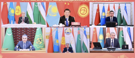 30e anniversaire des relations entre les cinq pays d'Asie centrale et la Chine, Pékin, 25 janvier 2022