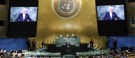 Le président américain Joe Biden à la 78e session de l'Assemblée générale des Nations Unies, New York, 19 septembre 2023