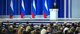 Le président Poutine prononce son discours annuel sur l'état de la nation, Moscou - 21 février 2023