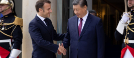 Le président Emmanuel Macron reçoit le président de la République populaire de Chine, Xi Jinping, Palais de l'Elysée - 6 mai 2024