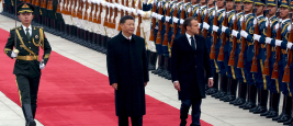 Emmanuel Macron et Xi Jinping, cérémonie d'accueil au Grand Palais du Peuple, Pékin - 6 novembre 2019 