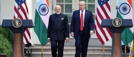 The Prime Minister Narendra Modi and the President Donald Trump at the Joint Press Statement, at White House, in Washington DC, USA on June 26, 2017.  © Wikipedia Commons
